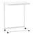 Produktbild 2 för Sidobord med hjul vit 55x35x70 cm konstruerat trä