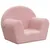 Produktbild 2 för Barnsoffa rosa mjuk plysch