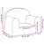Produktbild 7 för Barnsoffa rosa mjuk plysch