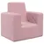 Produktbild 2 för Barnsoffa rosa mjuk plysch