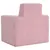 Produktbild 5 för Barnsoffa rosa mjuk plysch