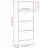 Produktbild 8 för Skohylla sonoma-ek 63x24x147 cm konstruerat trä