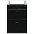 Produktbild 6 för Skoskåp svart 63x24x104 cm konstruerat trä