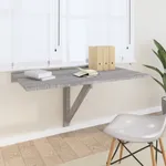 Väggbord grå sonoma 100x60x56 cm konstruerat trä