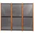 Produktbild 4 för Rumsavdelare 3 paneler svart 210x180 cm