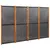 Produktbild 2 för Rumsavdelare 4 paneler svart 280x180 cm