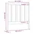 Produktbild 6 för Sänggavel vit 106x4x100 cm massiv furu