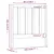 Produktbild 6 för Sänggavel honungsbrun 106x4x100 cm massiv furu