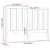 Produktbild 6 för Sänggavel svart 126x4x100 cm massiv furu