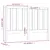 Produktbild 6 för Sänggavel vit 141x4x100 cm massiv furu