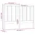 Produktbild 6 för Sänggavel vit 146x4x100 cm massiv furu