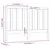 Produktbild 6 för Sänggavel vit 156x4x100 cm massiv furu