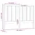 Produktbild 6 för Sänggavel svart 166x4x100 cm massiv furu