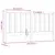 Produktbild 6 för Sänggavel vit 186x4x100 cm massiv furu