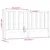 Produktbild 6 för Sänggavel vit 206x4x100 cm massiv furu