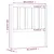 Produktbild 6 för Sänggavel honungsbrun 96x4x100 cm massiv furu