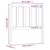 Produktbild 6 för Sänggavel honungsbrun 106x4x100 cm massiv furu