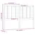 Produktbild 6 för Sänggavel svart 141x4x100 cm massiv furu
