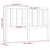 Produktbild 6 för Sänggavel vit 146x4x100 cm massiv furu