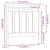 Produktbild 6 för Sänggavel vit 81x4x100 cm massiv furu