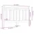 Produktbild 6 för Sänggavel grå 126x4x100 cm massiv furu