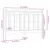 Produktbild 6 för Sänggavel honungsbrun 126x4x100 cm massiv furu