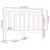 Produktbild 6 för Sänggavel svart 126x4x100 cm massiv furu