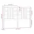 Produktbild 6 för Sänggavel svart 126x4x100 cm massiv furu
