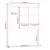 Produktbild 6 för Sänggavel vit 80,5x4x100 cm massiv furu