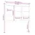 Produktbild 6 för Sänggavel vit 105,5x4x100 cm massiv furu