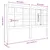 Produktbild 6 för Sänggavel vit 145,5x4x100 cm massiv furu
