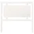 Produktbild 4 för Sänggavel vit 156x4x100 cm massiv furu