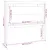 Produktbild 6 för Sänggavel vit 156x4x100 cm massiv furu