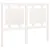 Produktbild 2 för Sänggavel vit 206x4x100 cm massiv furu