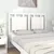 Produktbild 3 för Sänggavel vit 206x4x100 cm massiv furu