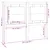 Produktbild 6 för Sänggavel vit 206x4x100 cm massiv furu