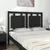 Produktbild 3 för Sänggavel svart 206x4x100 cm massiv furu