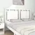 Produktbild 3 för Sänggavel vit 140,5x4x100 cm massiv furu