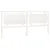 Produktbild 2 för Sänggavel vit 205,5x4x100 cm massiv furu