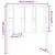 Produktbild 6 för Sänggavel vit 105,5x4x100 cm massiv furu