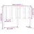 Produktbild 6 för Sänggavel vit 145,5x4x100 cm massiv furu
