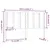 Produktbild 6 för Sänggavel vit 155,5x4x100 cm massiv furu