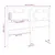 Produktbild 6 för Sänggavel vit 125,5x4x100 cm massiv furu