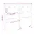 Produktbild 6 för Sänggavel vit 140,5x4x100 cm massiv furu