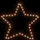 Julstjärna ljusslinga med 48 LEDs varmvit 56 cm