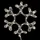 Snöflinga ljusslinga med 48 LED varmvit 59x59 cm 27x27 cm