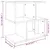Produktbild 8 för Sängbord 2 st rökfärgad ek 50x30x51,5 cm konstruerat trä