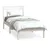 Produktbild 2 för Sängram massiv furu 90x190 cm vit