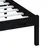 Produktbild 7 för Sängram svart massiv furu 140x190 cm