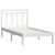 Produktbild 3 för Sängram vit massiv furu 90x200 cm